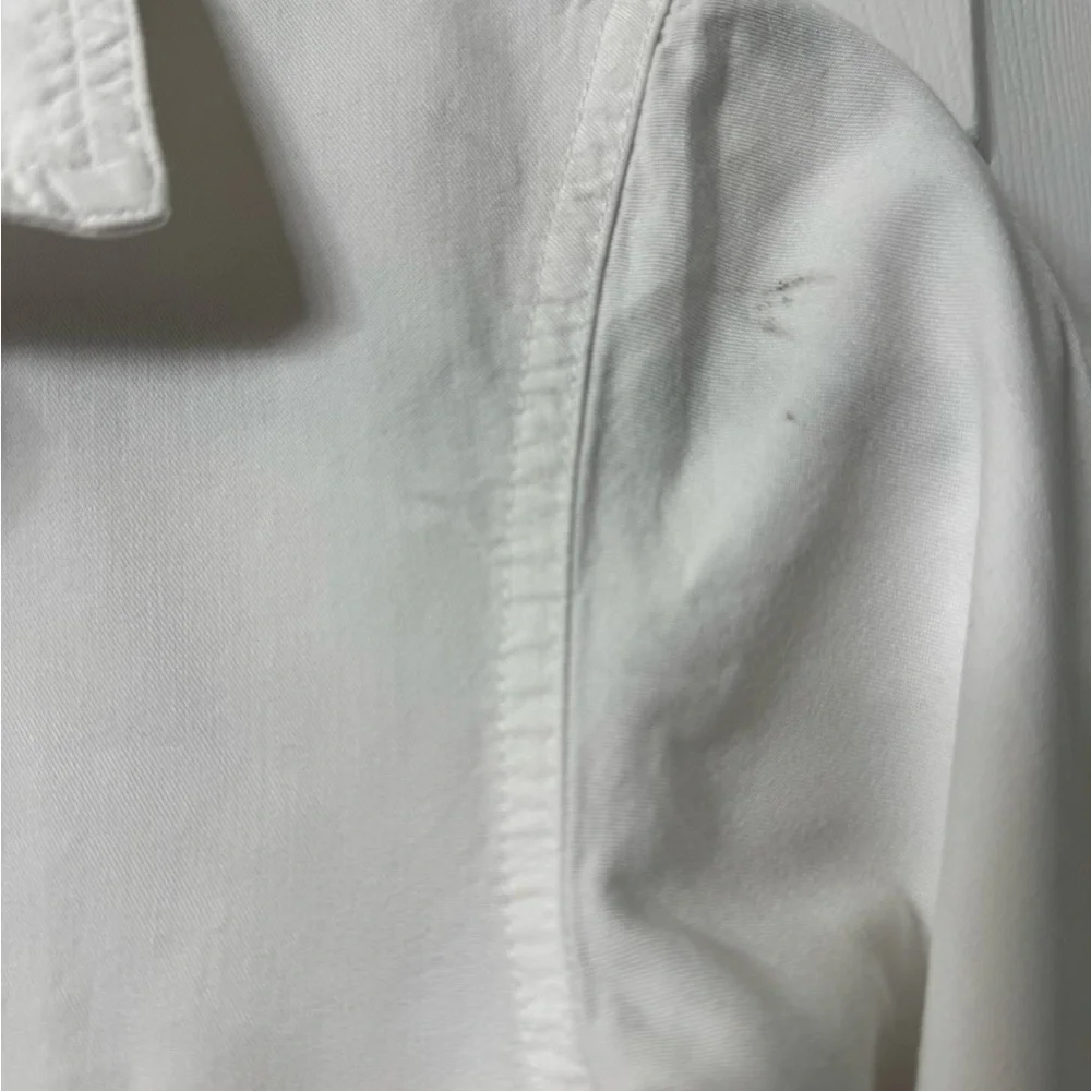 Madewell shirt XXS white button front collar pocket each breast long sleeve NWOT - Picture 6 of 13
